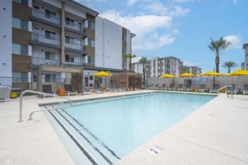 Take a relaxing dip in the inviting spa or pool with tanning ledge, cabanas and grilling areas
